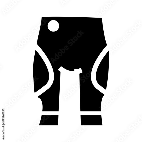 vector illustration of a black legging for woman or girl 