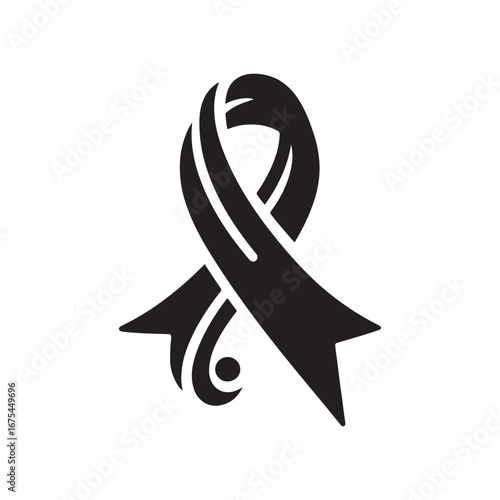 Ribbon Label Emblem Retro Silhouette