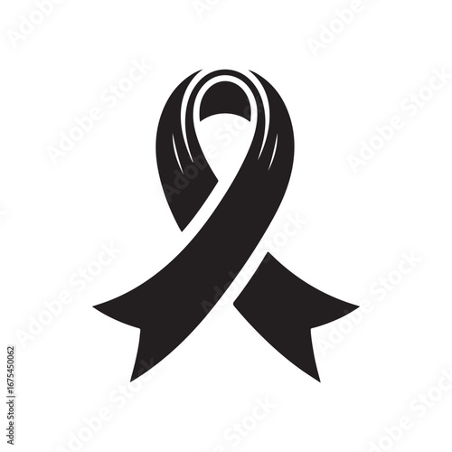 Ribbon Label Emblem Retro Silhouette