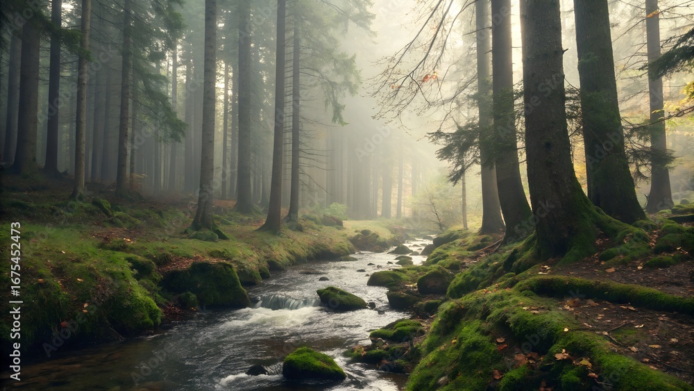 Fototapeta premium morning in the forest