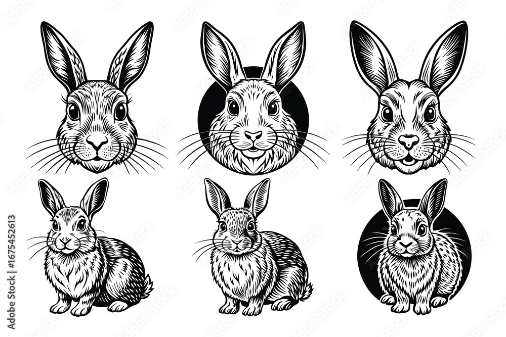 Fototapeta premium Beautiful and playful Rabbit
