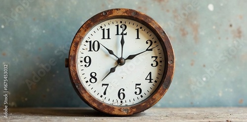 Wallpaper Mural Rustic wooden timer with distressed finish and visible wood grain, perfect for kitchen or farmhouse decor Ideal for rustic, vintage, or shabby chic aesthetics , farmhouse, cooking, rustic Torontodigital.ca