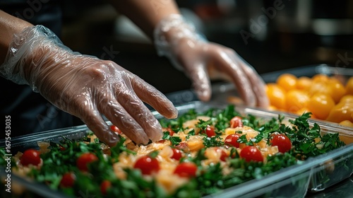 Preparation and Safe Handling of Salad Ingredients in a Commercial Kitchen
