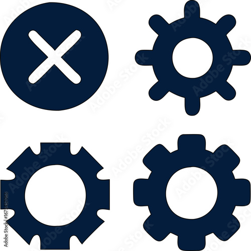 cog wheel gear setting icon symbolizing system configuration, preferences, and tool settings. Perfect for use in tech applications, admin panels, and user interfaces.