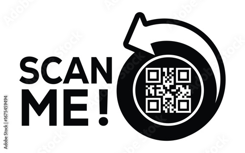 QR code scan icon set. Scan me frame. QR code scan for smartphone. QR code for mobile app, payment and identification. Vector illustration.	