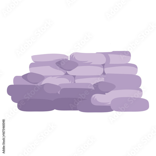 Organized stack of fresh lavender towels representing cleanliness and comfort