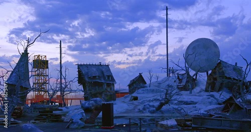 Bühnenbild der Oper Freischütz, Freilichtbühne in Bregenz, Bodensee, Vorarlberg, Österreich