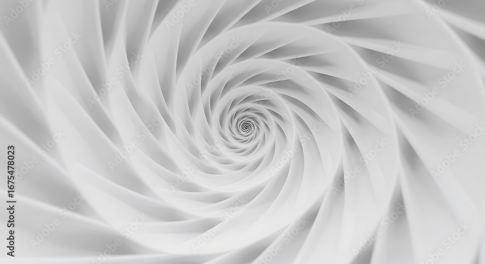 Obraz premium 白銀の渦巻