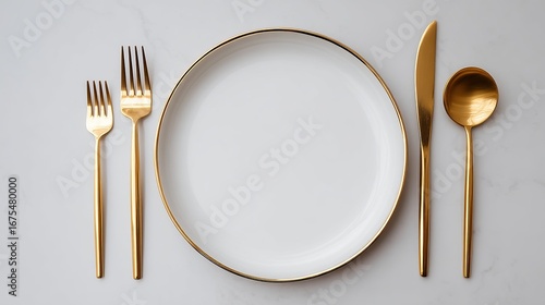 fork and knife on a plate