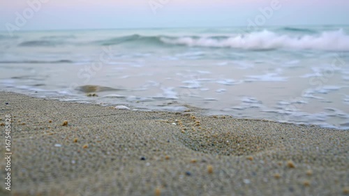 Wallpaper Mural Sandy beach with ocean waves on the horizon during the daytime Torontodigital.ca