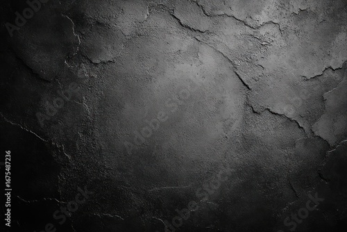 dark gray rough cracked concrete wall surface with varying shades and textures