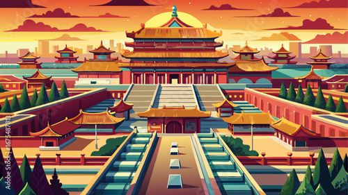 Forbidden City, China
Crimson walls and golden roofs stretch endlessly, intricate courtyards unfolding with majestic precision, showcasing imperial artistry and timeless heritage at the heart of Beiji