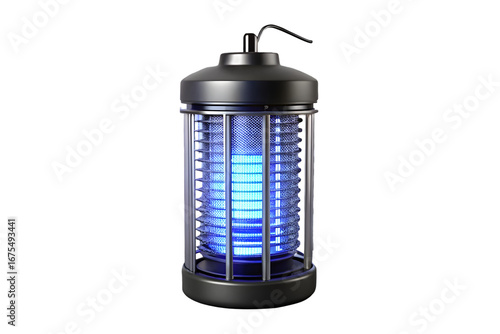 Electronic mosquito killer lamp 3d rendering isolated on transparent background