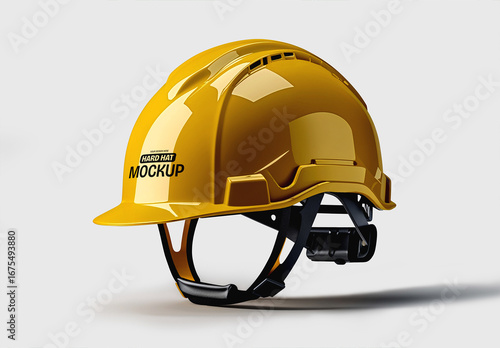 Construction Hard Hat Mockup Template