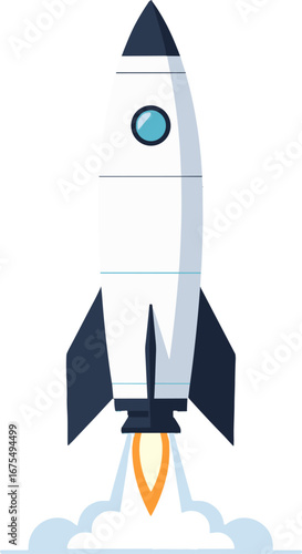 Rocket Launch Spacecraft Blast Off Startup Concept
