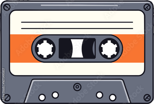 Retro Audio Cassette Tape Vintage Music Analog Playback