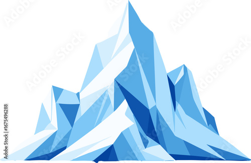 Blue Iceberg Chunk Frozen Water Landscape