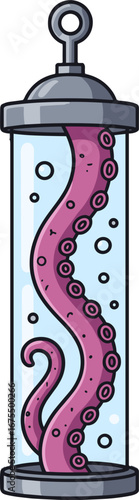 Octopus Tentacle in Science Jar Specimen Collection
