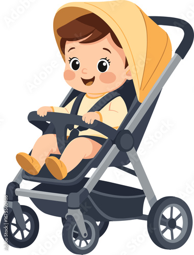 Happy Baby Sitting Stroller Infant Toddler Transport
