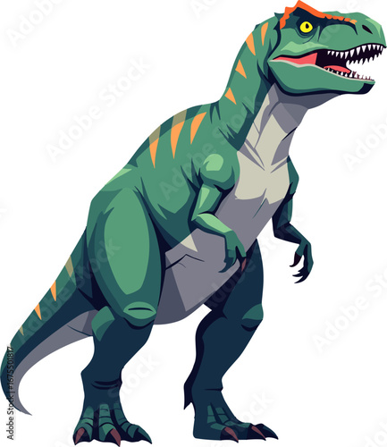 Green Tyrannosaurus Rex Dinosaur Prehistoric Predator Character