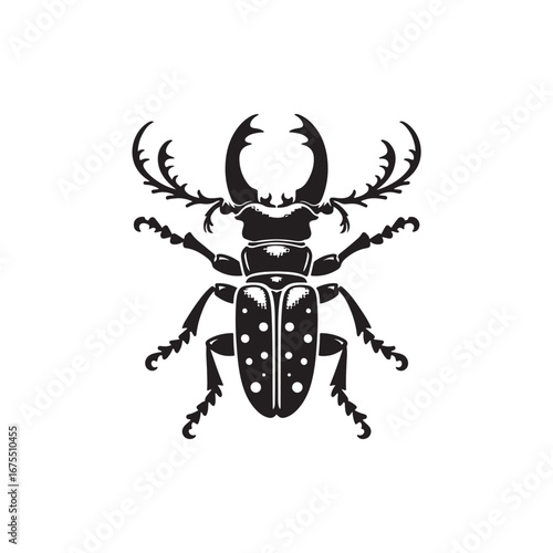 Longhorn Beetle Vector (8).eps