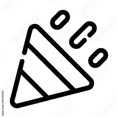 Confetti Icon Outline