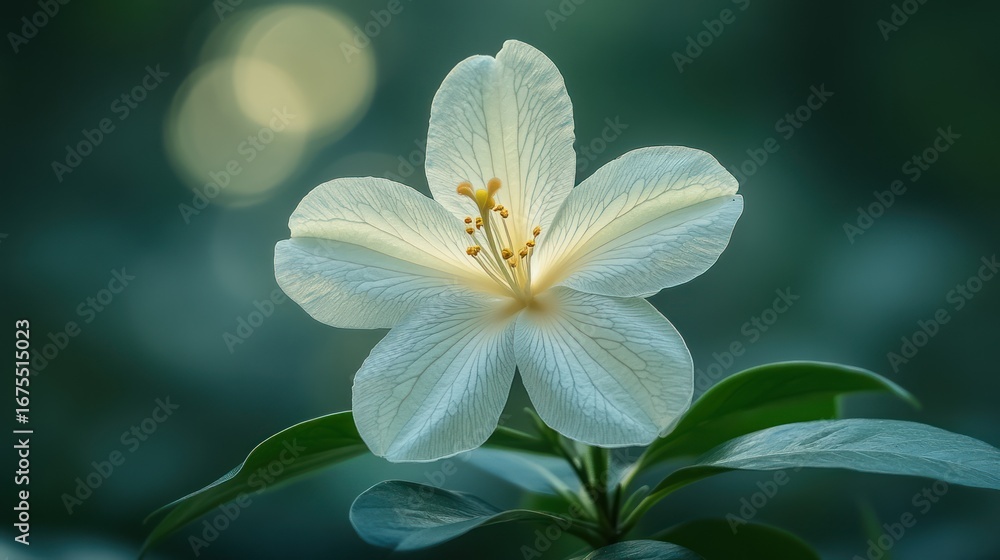 Fototapeta premium Delicate white flower close up