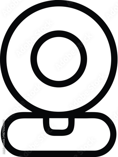 Minimalist Webcam Icon technology communication
