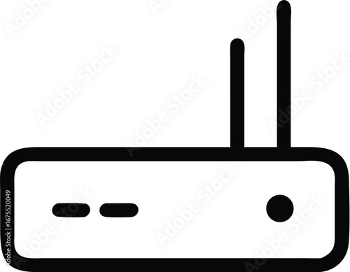 Modem Silhouette Icon router internet