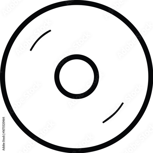 Silver C D V D Disc Silhouette optical disc data storage