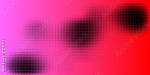 Abstract Gradient Design Featuring Dot Patterns in Shades of Pink and Red