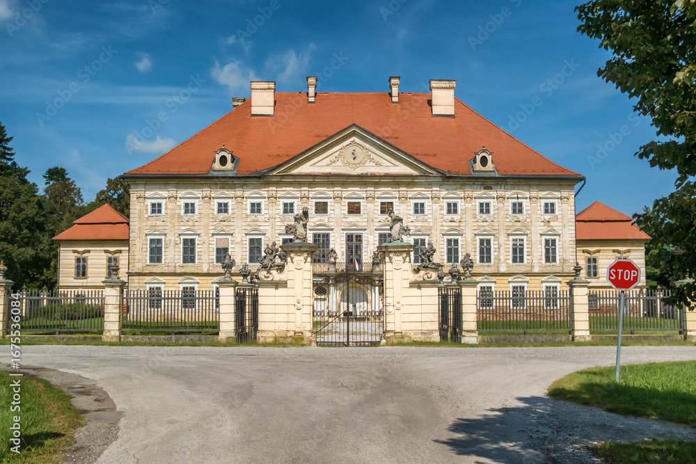 Naklejka premium Historic Dornava Mansion in Ptuj, Slovenia.
