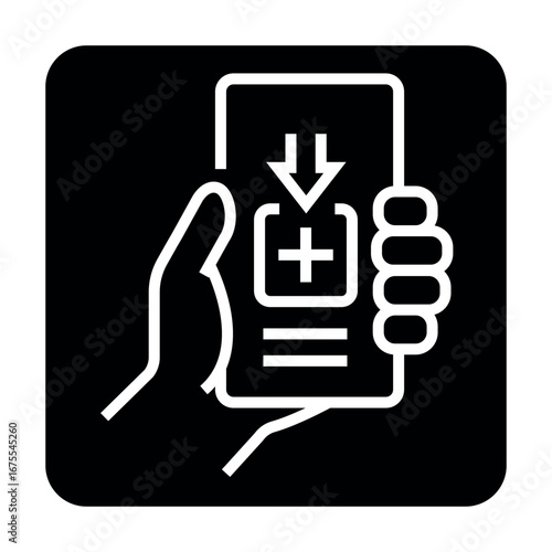 Mobile medical application color flat icon. Sign for web page, mobile app,