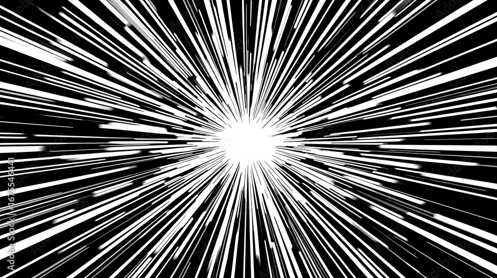 Obraz premium Warp Speed Tunnel Abstract Background