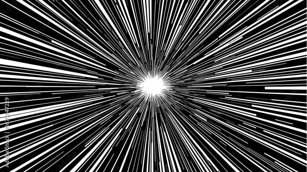 Obraz premium Cosmic Warp Drive Lightspeed Concept