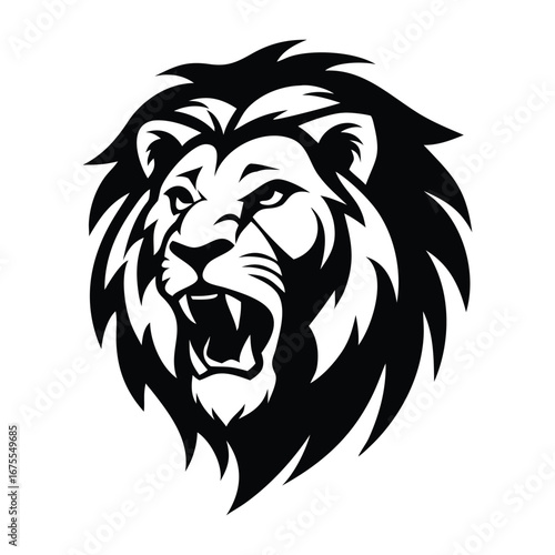"Majestic Lion Head Vector Illustration | Mascot & Logo Design"