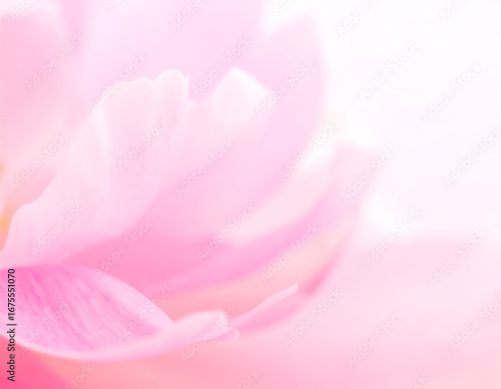 Fototapeta premium Soft pink peony petals close-up