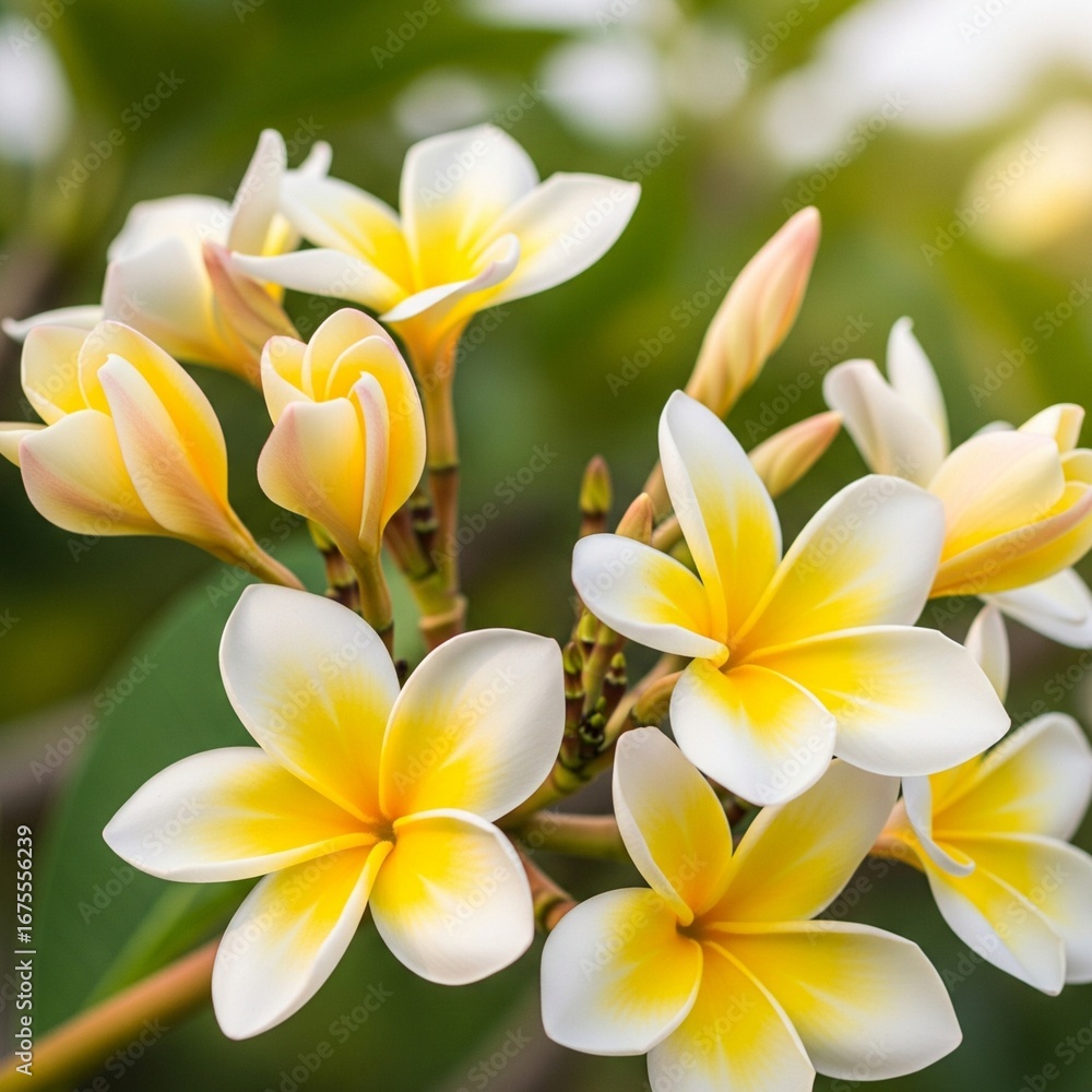 Obraz premium frangipani plumeria flower