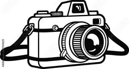 the camera with a film