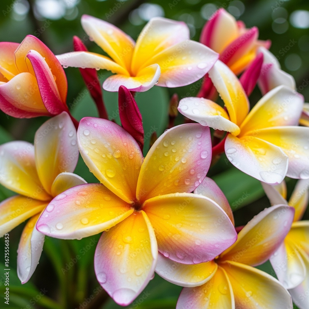 Obraz premium frangipani plumeria flower