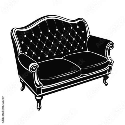 Find and buy black and white tufted sofa loveseat furniture for living room decor online today