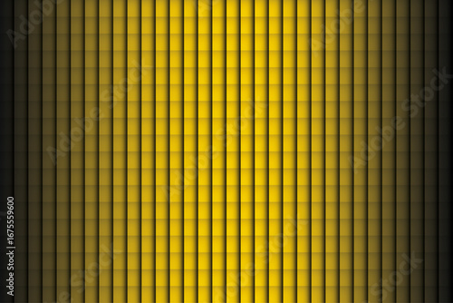 Abstract yellow presentation background | Futuristic seminar background | Modern line stripes seamless pattern with glowing light effect | Geometric box vector illustration
