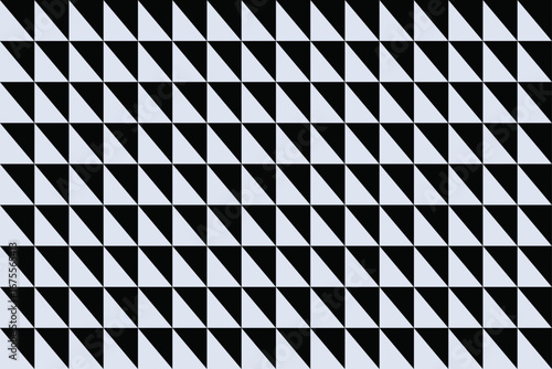 Triangle shape pattern background - Geometric shape seamless vector illustration suit for texture, fabric, ceremony, packaging, seminar background, decoration with black-white color