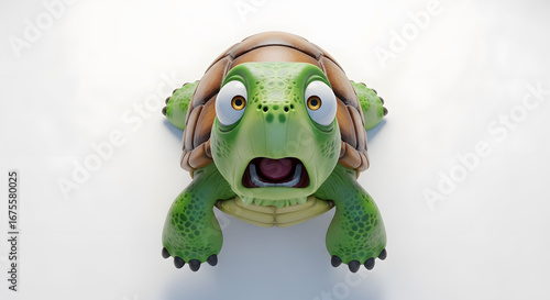 Startled Turtle: Animated Expression of Surprise