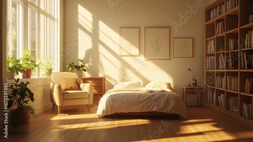 Sunlit Bedroom Sanctuary.