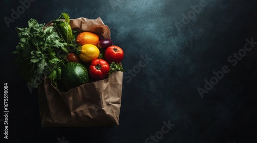 Fresh Produce in Paper Bag.