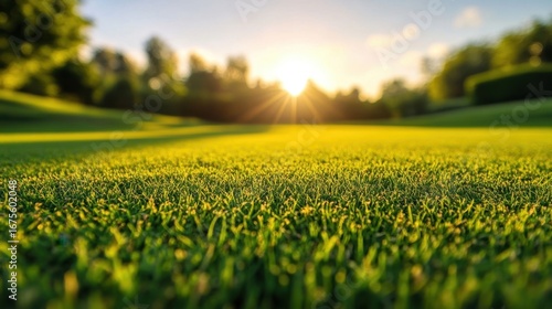 Golden Hour Grass Sunset Meadow.