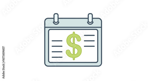 Money Calendar Financial Planning and Budgeting for Recurring Expenses Reminder