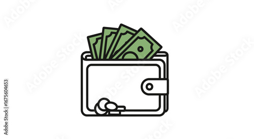 Essential Calendar Icon Featuring a Dollar Sign, Perfect for Illustrating Financial Planning, Payment Due Dates, and Budgeting Schedules