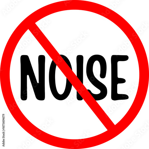 No Noise Sign Vector
